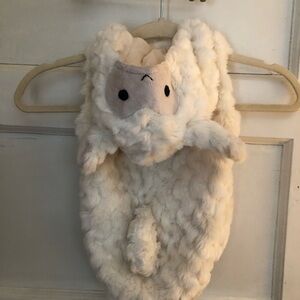Pottery Barn Kids Cream Fuzzy Lamb Bodysuit